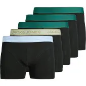 Jack & Jones Boxershorts 'JACWesley' ljusblå / khaki / mörkgrön / svart