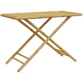 vidaXL Hopfällbart trädgårdsbord 110x55x75 cm bambu