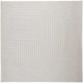 vidaXL Områdesmattor Fyrkantig PALMERAS Kräm 200 x 200 cm Polyester