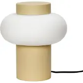 Hubsch Bordslampa Camp, Creme / bärnsten, Vardagsrum / matsal, Glas, Vintage, Bordslampa