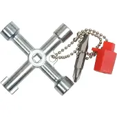 Ks Tools 1301015 Universal-kopplingsskåpnyckel, 71mm Skåpnyckel Pressgjuten zink 1 st