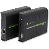 IC Intracom TECHly 120m HDMI KVM EXTENDER over Network Cable - Sändare och mottagare - förlängare för tangentbord/video/mus/ljud - 1GbE, USB 2.0, HDMI - 10Base-T, 100Base-TX, 1000Base-T - upp till 120 m