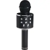 Denver KMS-20BMK2, Karaokemikrofon, Trådlös, Bluetooth/3,5 mm, 10 m, USB Type-A, USB Type-C, Svart