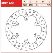 TRW Bromsskiva, bak MST438,DIAM.240MM,STATION
