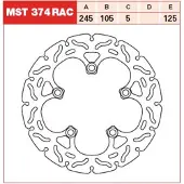 TRW Bromsskivor Racing, bak, typgodkännande BAK, MST374RAC STATIONAER
