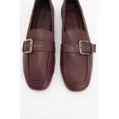Forever & Always Jade Läder Platt Loafers Dam