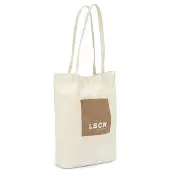 LASCANA Shoppingväska kräm / mörkbeige / vit
