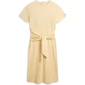 Tommy Hilfiger Textured Knot Relaxed Midi T-Shirt Dress