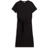 Tommy Hilfiger Textured Knot Relaxed Midi T-Shirt Dress