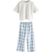 Next Pyjamas duvblå / vit