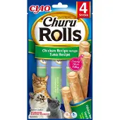 Ciao Churu Rolls Chicken 4x10g wrap med kyckling och tonfisk för katter