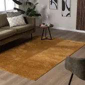 NATURL. Låghårig matta | Essenza ockragul hos Volero | 160x230cm | Polypropen | Enfärgad | Rektangulär | Låg lugg
