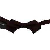 Dolce&Gabbana Herr Lila Prickig Silke Justerbar Hals Papillon Fluga