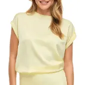 Vila T-shirt 'VIEllette' pastellgul