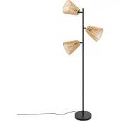 Atmosphera golvlampa boho GIADA, 3 vridbara skärmar, 150 cm