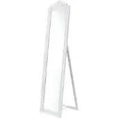 En.casa Golvspegel Arezzo helfigursspegel 160x40cm eukapyptus vit, matt lutningsbar []