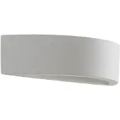 LINDBY Vägglampa , KONSTANTIN, dimbara, Vit, Vardagsrum, Gips / lera, Modern