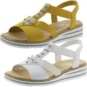 Rieker Sandal silver / naturvit