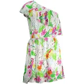 Desigual Blommig Papegoja Mini Klänning Avslappnad Passform