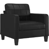 vidaXL Fåtölj svart 60 cm konstläder