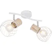 Globo Taklampa Luise, dimbar, Vitt / opal, Vardagsrum / matsal, Metall, Taklampa