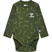Hummel Body l/ä - hmlObi - Olive Natt - - 68 - Body L/Ä