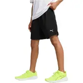 Puma Sportbyxa 'TAD ESS' svart / vit