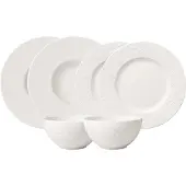 Villeroy & Boch 1042408950, 2 personer, Porslin, Vit, Rund, 3,47 kg