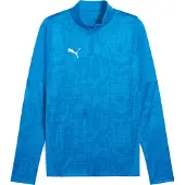 Puma Träningströja teamCUP 1/4 Blixtlås - Electro Royal/Silver, storlek XX-Large