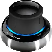 3DConnexion SpaceMouse Compact 3D-mus USB Optisk Svart, Silver 2 Knappar