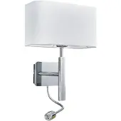 LUCANDE Vägglampa , Jettka, Metallisk, Vardagsrum, Tyg / textil, Modern