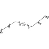 Osram takspotlight, silver, metall 6 lampor GU10-LED 2 700 K, Förkromad / silver, Aluminium / grå / zink