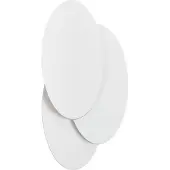 LINDBY LED vägglampa Kolme , Vitt / opal, Vardagsrum / matsal, Syntetmaterial, Modern, LED-vägglampa, vägglampa inomhus