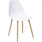Atmosphera Matstol 157268G, vit/l brun, 47x53x85 cm
