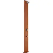 Gre Accessories Aluminium Kvadratisk Solvattendusch Med Träutseende