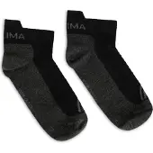 Aclima Ankle Socks 2-Pack Jet Black/grey
