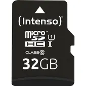 Intenso Premium - Flashminneskort (microSDHC till SD-adapter ingår) - 32 GB - UHS Class 1 / Class10 - microSDHC UHS-I