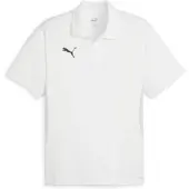 Puma Piké teamGOAL - Vit/Svart/Fjädergrå, storlek Medium