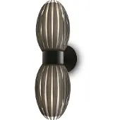 Herstal Vägglampa , Svart, Vardagsrum, Glas