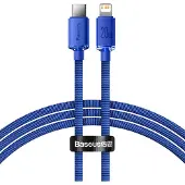 Baseus Crystal Shine USB-C / Lightning Kabel CAJY000203 - 1.2m - Blå