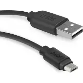 SBS TECABLEMICRO2K USB-A - Micro-USB-kabel 2 m - Svart