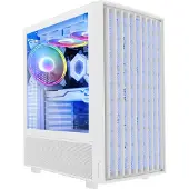 Modecom BREEZE ARGB FLOW Midi USB Typ C-fodral, Vit
