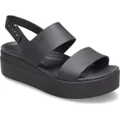 Crocs Platta sandaler BROOKLYN LOW WEDGE W kvinnor - Svart - 39 / 40