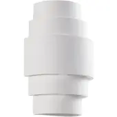 LINDBY Vägglampa Marit , dimbar, Vitt / opal, Vardagsrum / matsal, Gips / lera, Modern, Vägglampa, vägglampa inomhus