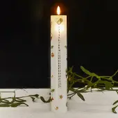 English Tea Mie Calendar candle, vit