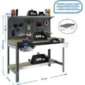 Simonwork (bancos De Trabajo) Bt3 Box Metallhylla 1445x910x610 Mm