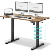 Sense7 Skrivbord Nojo elektriskt 120x60 cm svart ram med ek