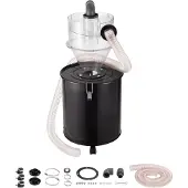 OEM cyklonseparator med metalltank, 4" eftermonterad cyklonseparator för dammsugare, ABS-dammsugare med 2" håls ytterdiameter och slang för våt-/torrsugare, passar 50L tank