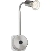 Brilliant Loona LED-sockellampa LED GU10 3 W Rostfritt stål