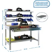 Simonwork (bancos De Trabajo) Bt1 Box Arbetsbänk 1445x910x610 Mm